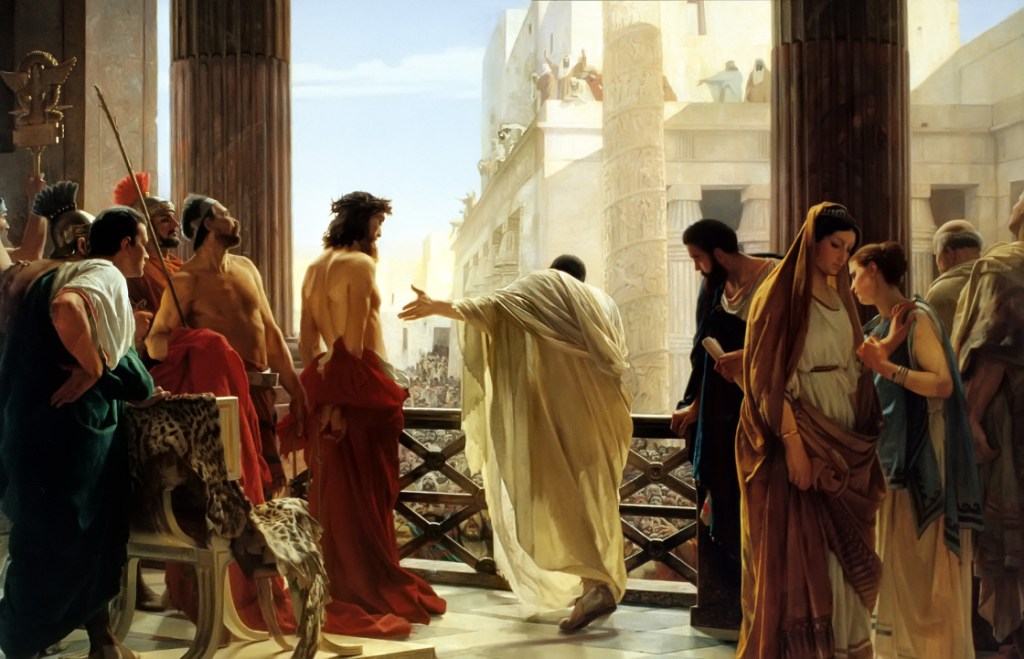 Before Pilate and&nbsp;Barabbas
